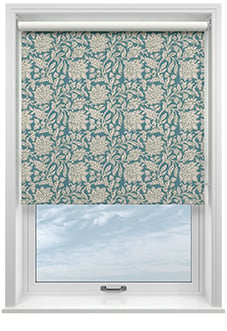 Land & Shore Rowallane (Blackout), Teal - Roller Blind